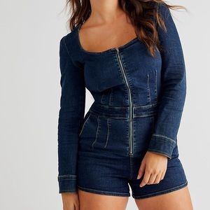 Free People CRVY High Society Jumpsuit, in Socialite